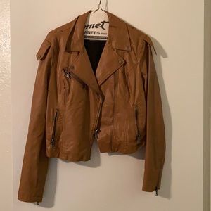 Faux leather jacket
